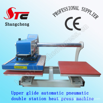 Transfert de chaleur de CE certificat Printing Machine 40 * 40cm pneumatique Double Station thermique presse Machine automatique Double Position T Shirt Sublimation Machine STC-QD05